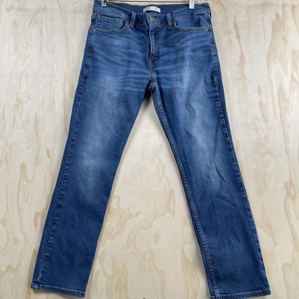 Signature By Levi Strauss Jeans Women 34x29 Medium Wash Blue Denim Slim Straight